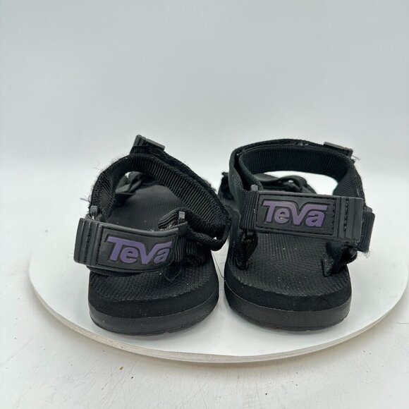 Teva Universal Men Size 10 Black Rubber Adjustable Strap Sport Sandal - Picture 6 of 13
